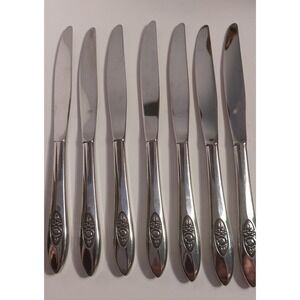 Oneida SPRING VALLEY 1881 Rogers Stainless Flatware Lot 7 Replacement Knives